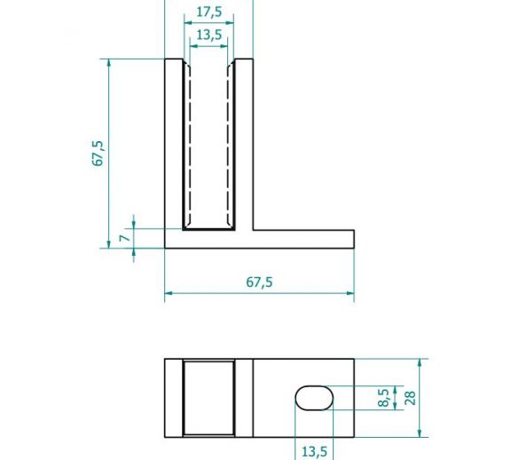 GCF1_joonis-576x518-1.jpg Kaidelasin kiinnike lasi-seinä, duplex 2205