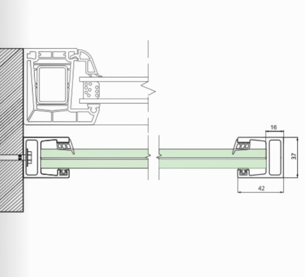 GSFRB-10-100-BK-1.png Ranskalainen parveke (Julliet) H-1000