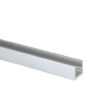 U-profiili 8-8.76 mm lasille, matala, raaka alumiini, L=3500