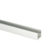 U-profiili 8-8.76 mm lasille, matala, anodisoitu-kiillotettu, L=3400
