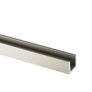 U-profiili 8-8.76 mm lasille, matala, harjattu RST-efekti, L=3500