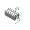 Kumitiiviste Ø42,4×1,5 lasiuralliselle putkelle, lasi 10 mm