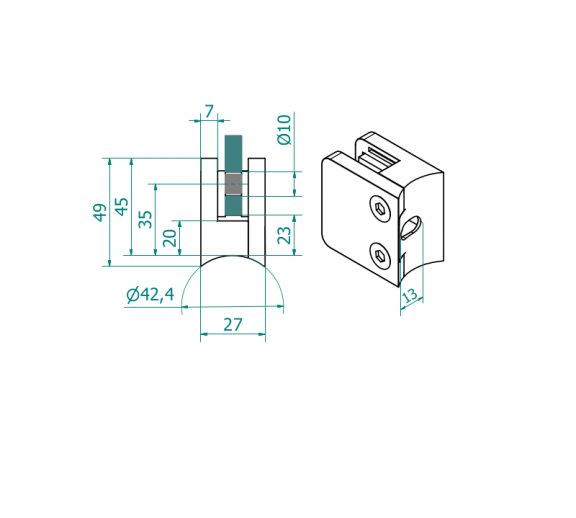 Klaasiklamber_45x45_GC12_joonis_v2-576x518-1.jpg Lasikiinnike 45x45. zamak raaka. D42.4 putkelle