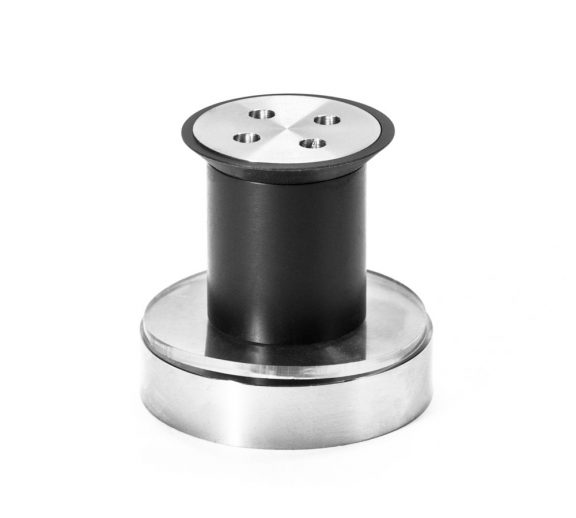 Lasisen porrasaskelman pistekiinnike, lasi 33mm, AISI316