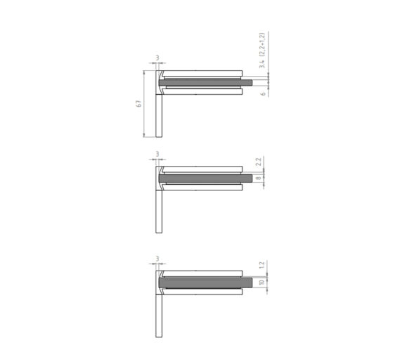 NORDX1_hinge_joonis_klaasipaksus_v1-576x518-c.jpg Säädettävä lasioven sarana NordX, seinä-lasi, mattamusta