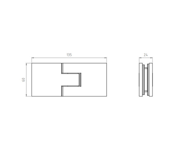 NORDX2_hinge_joonis_v3-576x518-c.jpg Säädettävä lasioven sarana NordX, lasi-lasi, harjattu nikkeli