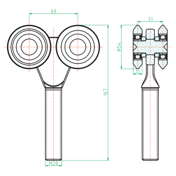 Pyorasto-H08-57x67.1-mitoitus.png Pyörästö, Zn 57x67mm kiskolle