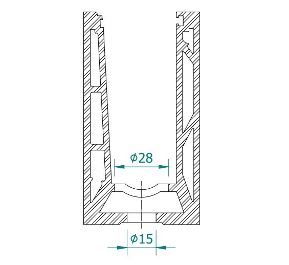 R-FIX_GPR1_base_hole-7-565x518-1.jpg Säädettävä kokolasikaide järjestelmä 1,5kN/m