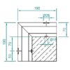 GPR3 kulmapala, sivukiinnitys, ulkokulma, harjattu RST-efekti