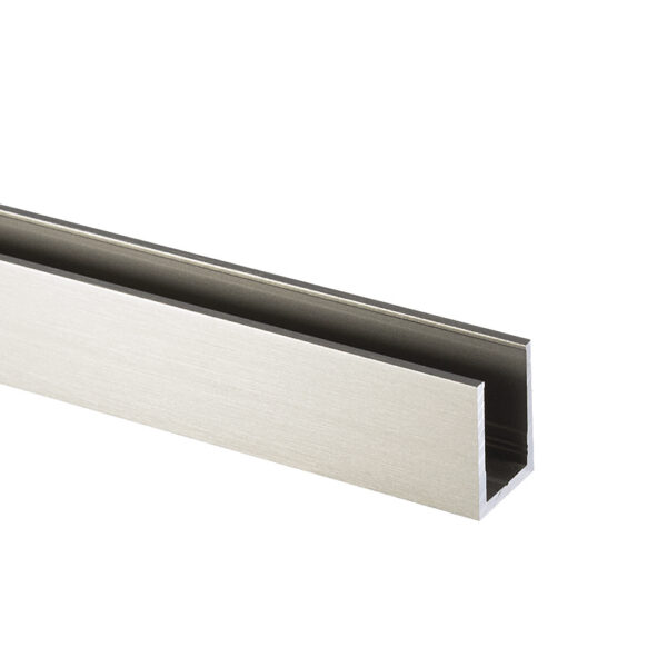 U-profiili 10-10.76 mm lasille, korkea, harjattu RST-efekti, L=3500