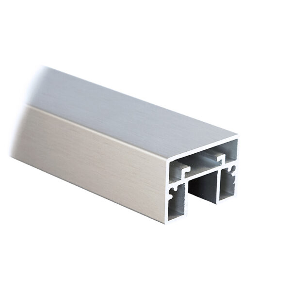 hr6040-s-1-01 Kantikas lasiurallinen 60x40mm käsijohdeprofiili, L=5m, harjattu RST-efekti