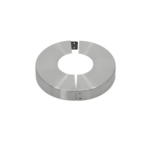 Ø42,4 tolpan pohjan suojus D103, h=17mm, AISI316, 2-OSAINEN