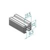 Kumitiiviste Ø42,4×1,5 lasiuralliselle putkelle, lasi 10 mm