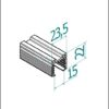 Kumitiiviste Ø42,4×1,5 lasiuralliselle putkelle, lasi 16-17.5mm