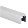 U-profiili käsijohde lasille 12+12 mm, raaka alumiini