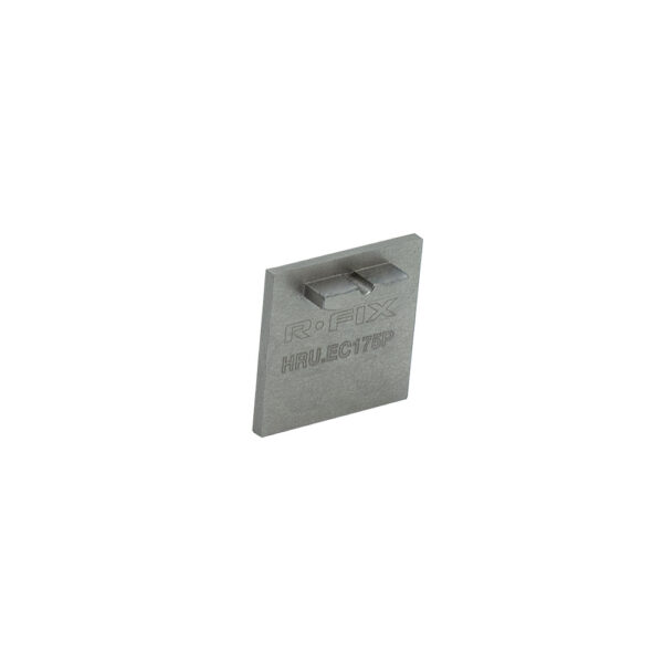 hru-ec175p-1-01 U-profiili käsijohteen päätylevy 8+8 mm:n lasille, Premium