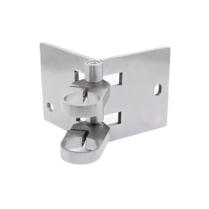 Sivukiinnityslaippa 42,4mm tolpalle, 90° kulma, AISI316